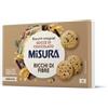 Misura Fibrextra Biscotti Integrali con Gocce di Cioccolato Fondente | Ricchi di Fibre | Farina Integrale da Filiera Italiana | Confezione in Carta Certificata FSC | 6 Porzioni da 6 Biscotti.