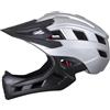 rockible Casco da Bici per Bambini, Casco da Ciclismo, Casco Integrale con Fodera Staccabile, Portatile, per Ragazzi e Ragazze, per Pattinaggio a rotelle BMX, Nero Argentato