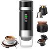 Aischens Macchina da Caffè Portatile per Auto,Macchinetta da Caffè da Viaggio con Riscaldamento Elettrico USB-C,Compatibile con Capsule NS e caffè Macinato,Minibevitrice per Campeggio,Ufficio ed Escursioni