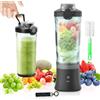 XPJBKC Frullatore Portatile, 600ml Bottiglia Frullatore Portatile, Mini Frullatore Elettrico,Frullatore Piccolo con Coperchio a Tazza e Spazzola,Frullatore Frutta Portatile per Viaggi,Ufficio e Sport