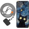 vingarshern Cover Motorola Edge 20 Lite Custodia in Silicone Sottile,Motorola Edge 20 Lite Cover Antiurto Con Motivo,Motorola Edge 20 Lite Case Silicone Con Catena/Cordino per Cellulare,Modèle*01