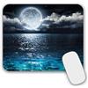 AOKSUNOVA Tappetino per mouse piccolo, con motivo, 240 x 200 x 3 mm, blu scuro