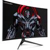 LC-Power Monitor Gaming 27 Pollici, Curvo 1500R QHD 2560x1440, 165Hz, 1ms, VA, FreeSync & G-Sync, HDR 10, Inclinazione Regolabile, HDMI 2.1, DisplayPort 1.4, LC-M27-QHD-165-C