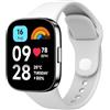 MoKo Cinturino Sportivo Compatibile con Redmi Watch 3 Active, Bianco
