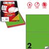MARKIN Etichetta adesiva C/509 verde fluo 100fg A4 210x148,5mm (2et/fg) Markin X210C509F-VE