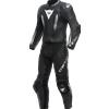 Dainese TUTA DAINESE LAGUNA SECA 5 2PCS PELLE BLACK BLACK WHITE | DAINESE