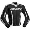 Ixon VORTEX 2 JKT - GIUBBOTTO PELLE UOMO NERO/BIANCO IXON