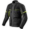 Revit GIACCA MOTO IN TESSUTO OUTBACK 3 NERO GIALLO FLUO REV'IT
