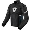 Revit GIUBBOTTO MOTO IN TESSUTO IMP. ARC H2O NERO BIANCO REV'IT