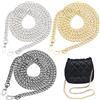 Cisolen 3 Pezzi Catena Metallo per Borse Cinghie di Ricambio a Catenella Catena Borsetta Tracolla Resistente e Durevole per Decorare Borsa per Borsa Spalla Donna Borsetta Pochette (120 cm)