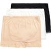 Ulla Popken Slip da 3 Pezzi, Pizzo di bambù Mutande da Uomo, Nero, 62-64 Donna