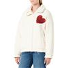 Love Moschino Jacket in Eco Teddy Fur Giacca, Cream, 44 da Donna