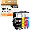 Coloran 5-Pack 604XL Alta Resa Cartucce Compatibile per Epson 604 XL Multipack per Expression Home XP-2200 XP-2205 XP-3200 XP-3205 XP-4200 XP-4205 WorkForce WF-2910 WF-2930 WF-2935 WF-2950 (XL Capacità)