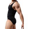 Drelaar Body da uomo slim atletico strato di base slip un pezzo tuta wrestling canottiera, Nero , S
