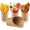 Surflyee 50 Pezzi Contenitori per Snack in Carta Kraft, Porta Pop Corn, Tazza di Patatine Fritte, Coppe Gelato Carta, Adatto per Patatine Fritte, Barbecue, Waffle, Gelati, per Tutti i Tipi di Festa