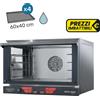 Tecnodom Forno Elettrico a Convezione NERONE 600 PLUS4T - 4 teglie 60x40 cm o GN 1/1 - Iniezione H2O