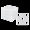 FINGERINSPIRE 30 carte per tessitura, tavolette acriliche, 55 mm, bianche, 5 fori, quadrate, strumenti di tessitura fatti a mano, per tessitura, cucito, artigianato, telaio o forniture per tessitura a