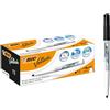 BIC Velleda, Marcatori Cancellabili, Colore Nero, Pennarelli per Lavagna, Punta Media 1.4mm, 1741, Confezione da 12, Fornitura Cancelleria Scuola e Ufficio