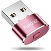 Auedrot Mouse Jiggler USB, Muovi Mouse Automatico con 2 Modalità Jiggle, Senza Driver, Plug & Play, Tenere Sveglio il Computer/Laptop, Oro Rosa