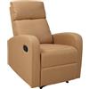 LIBEROSHOPPING Poltrona relax manuale reclinabile FORTUNA in tessuto CORDA