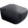 Cielo Vaso Sospeso Senza Brida Shui Comfort Nero lucido