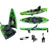 Big Mama Kayak Kayak monoposto divisibile a pedali con pinne BIG MAMA START S500 componibile - colore OLIVE