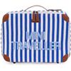 Childhome Valigia MINI per Bambini RIGHE BLU MOMMYBAG MINI TRAVELLER