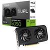 Asus Scheda video nVidia Asus GeForce RTX 5050 Dual OC 8GB GDDR6 128bit Nero [90YV0N72-M0NA00]