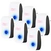 AOOWU Ultrasuoni per Topi 6 Pack, Antizanzare Ultrasuoni Silenzioso, Repellente Ultrasuoni per Uso Interno Ed Esterno Anti Topi, Formiche, Insetti, Ratti, Scarafaggi, Mosche,e Altri Roditori