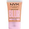 NYX Professional Makeup Fondotinta Effetto Blur, Con Coprenza Media, Finish Matte, Con Niacinamide, Matcha e Glicerina, Fino a 12 Ore d'Idratazione, Bare With Me Blur, Tonalità: Soft Beige, 30 ml