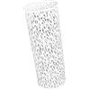 Riuulity Portaombrelli Rotondo in Metallo con Design a Motivo Scavato, per Ingresso, Ufficio, Casa, Portaombrelli con 4 Ganci e Vassoio Raccogligocce Rimovibile (S (30-59 cm/11,81-23,23
