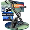 HELDENWERK Cyclette pieghevole, set extra comodo e silenzioso [FlexiFoam] fino a 150 kg, portata fino a 150 kg, ergometro, cyclette, cyclette per anziani, fitness