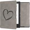 kwmobile Custodia eReader Compatibile con Kobo Aura H2O Edition 1 Cover - eBook Reader Flip Case - Cover eReader Magnetica Pelle PU Cuore