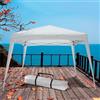 Greenwood Gazebo pieghevole con borsa 2x2mt bianco in metallo 787/8 di Greenwood