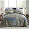Secgo Set copripiumino king size, 100% cotone, copriletto king size, verde salvia (228 x 260 cm) con 2 federe, set di biancheria da letto reversibile leggero patchwork, adatto per tutte le stagioni