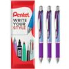 Pentel Energel BLN75 - Penna a sfera retrattile con inchiostro gel, 0,5 mm, confezione da 3 pezzi, in confezione regalo