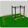 Diamond PARALLELE PER GABBIA OUTDOOR COMPLETE DI SUPPORTO BILANCIERE - FERMO E BARRA DI SICUREZZA Linea Diamond DR - MADE IN ITALY