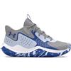 Under Armour UA Jet '23, Scarpa da Basket Unisex - Adulto, MOD Gray Nimbus Blue Tech Blue, 45 EU