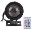 Akozon Luce Subacquea, LED RGB Luce Subacquea Impermeabile Multicolore per Fontana da Esterno per faretti da Giardino(Nero AC/DC 12V)