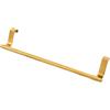 STGBCST Portasciugamani da cucina da appendere in acciaio inox senza foratura, per porta dell'armadio, adatto per cucina, bagno (oro)