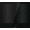 Hisense I6456CB Piano Cottura Induzione 4 Zone da Incasso 59.5 cm Nero