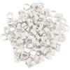 Tnfeeon 100PCS/Bag 8MM Anelli di plastica per Fasce per piccioni, 001-100 Anelli di plastica per Fasce per Uccelli in plastica numerati numerati 001-100 con Numero(Bianca)