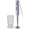 Ariete 601 Frullatore a immersione Breakfast, 700 W, 2 velocità, Lama in acciaio inox, Gamba removibile, Bicchiere trasparente, White & Aegean Teal