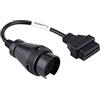 Qiilu Connettore Cavo Scanner per Cable De Cheking per Daily Adattatore OBD per Adattatore OBD per Cavo Adattatore Obd2 38 Pin A 16 Pin, Cavo Diagnostico Connettore Adattatore Obd2