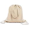 Sacca a zaino in cotone riciclato 140 g/m² Zelma con misure 38x42 cm personalizzate o neutre