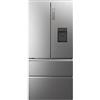 Haier HFW7819EWMP - Frigorifero congelatore, porta francese/fronte in acciaio inox, 539 litri, MyZone Plus/Humidity Zone/distributore d'acqua, Smart Home