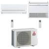 Mitsubishi Climatizzatore Condizionatore Mitsubishi MSZ-AP più Pavimento Serie M MFZ-KT Dual Split Inverter 12000 + 9000 BTU con U.E. MXZ-2F42VF NOVITÁ Classe A+++/A++