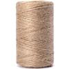 GARDENIX Filo di iuta da 50 m, in fibra naturale, 1,5 mm, 100% biodegradabile, per fai da te, come decorazione, confezione regalo, come filo da imballaggio in fibra naturale per giardino (50 m di