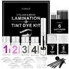 Ofanyia 4 in 1 Kit di laminazione e colorazione delle ciglia, permanente set per sopracciglia nere per uso domestico e in salone