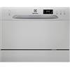 Electrolux Serie 600 Mini Lavastoviglie da Tavolo, 55 cm, ESF2400OS, Libera Installazione, Capacità 6 Coperti, 6 Programmi di Lavaggio, 438x550x500 mm, Argento